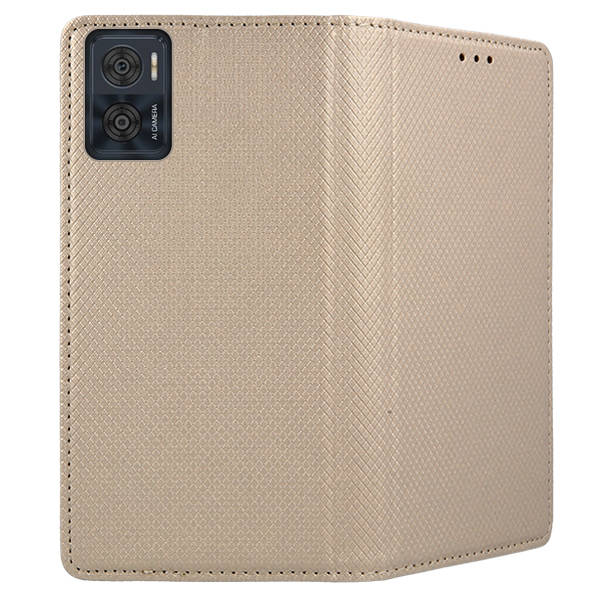 Knižkové puzdro pre Motorola Moto E22 / E22i - SMART MAGNET zlaté