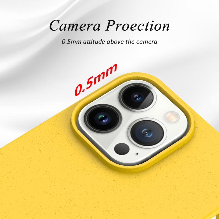 Zadný ochranný kryt pre iPhone 15 - Silikónový ECO žltý