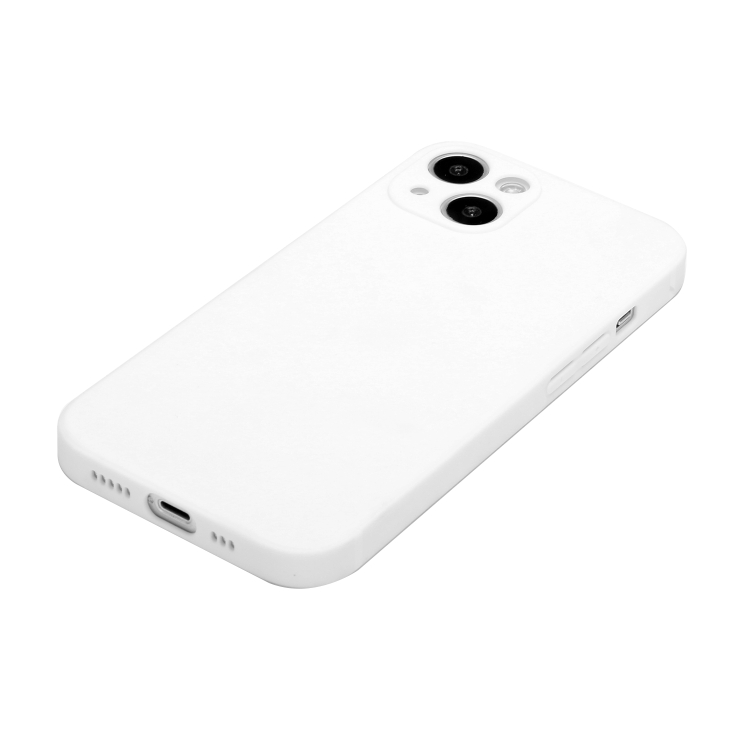 SKLO + PUZDRO 2v1 pre iPhone 15 Plus - Silikónové biele