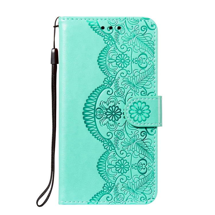 Knížkové puzdro na Samsung Galaxy A8 / A5 2018 - Lanyard zelené