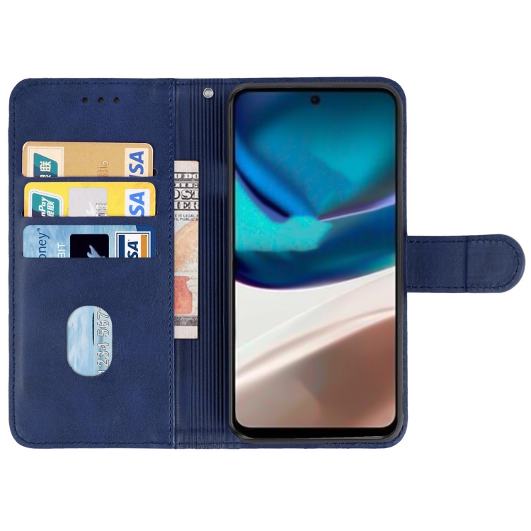 9D SKLO + PUZDRO 2v1 pre Motorola Moto G42 - Knižkové Solid modré