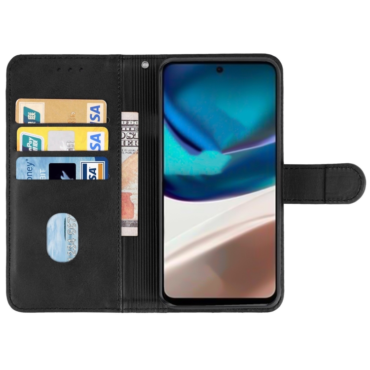 9D SKLO + PUZDRO 2v1 pre Motorola Moto G42 - Knižkové Solid čierne