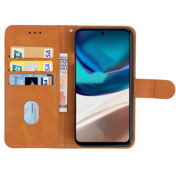 9D SKLO + PUZDRO 2v1 pre Motorola Moto G42 - Knižkové Solid hnedé