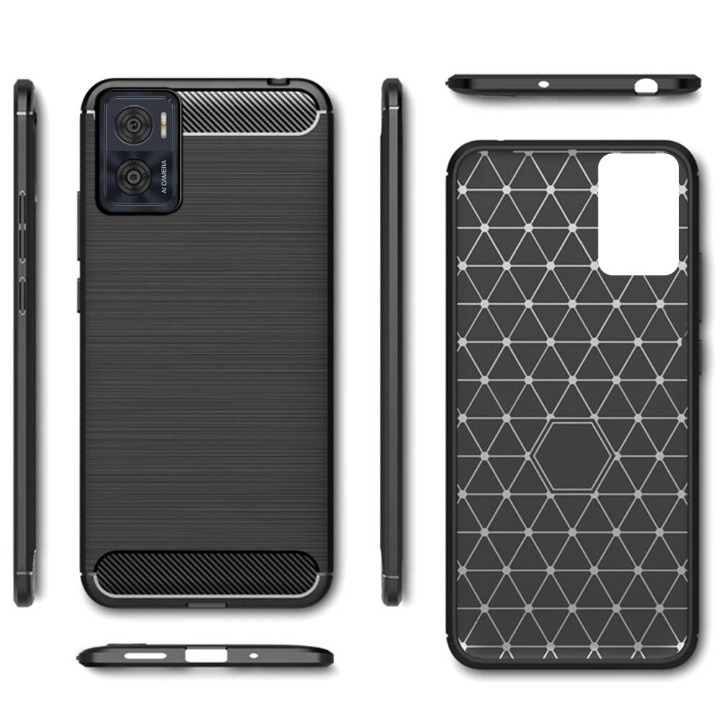Silikónový kryt pre Motorola Moto E22 / E22i - CARBON čierny
