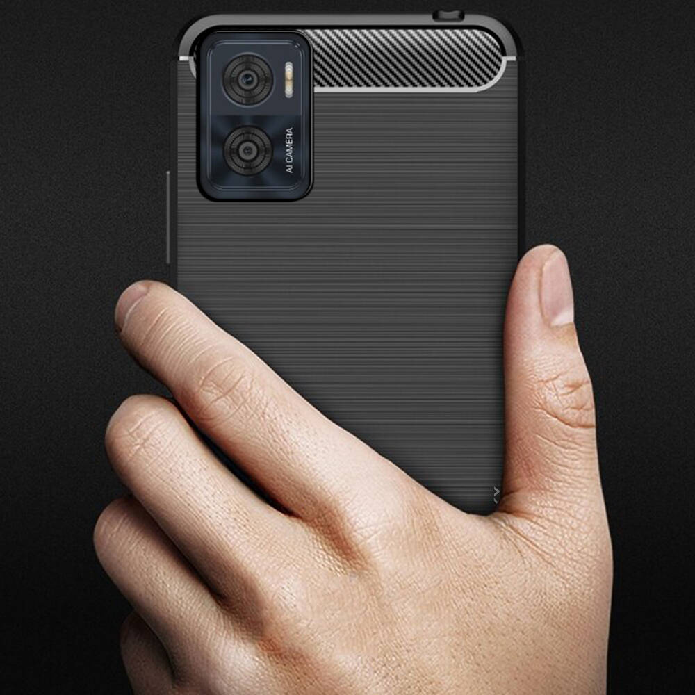 Silikónový kryt pre Motorola Moto E22 / E22i - CARBON čierny