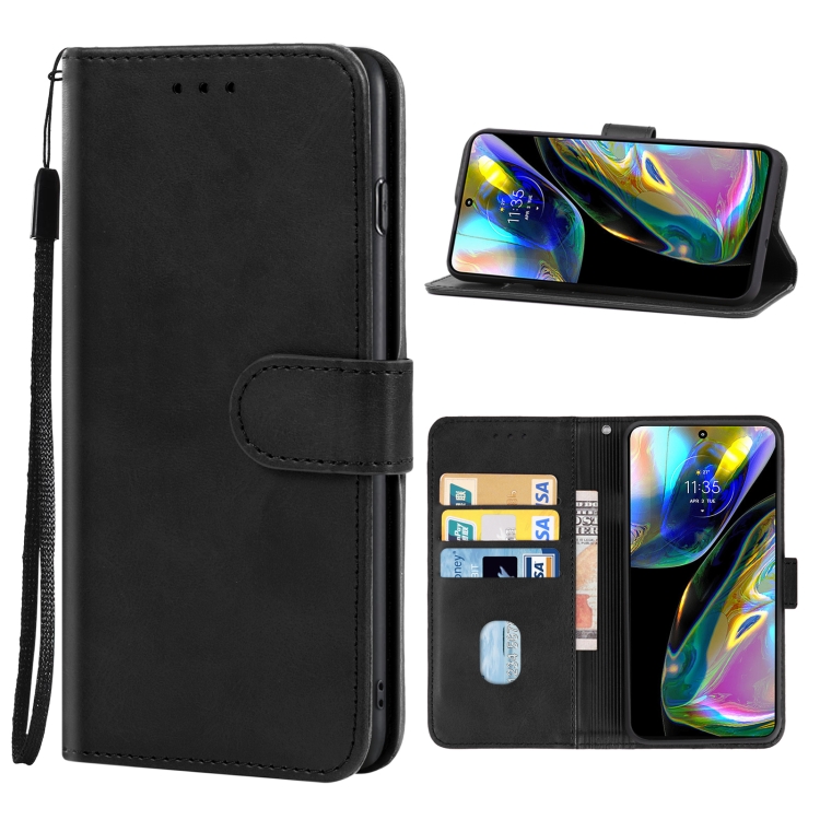 9D SKLO + PUZDRO pre Motorola Moto G52 / G82 5G - Knižkové Solid čierne