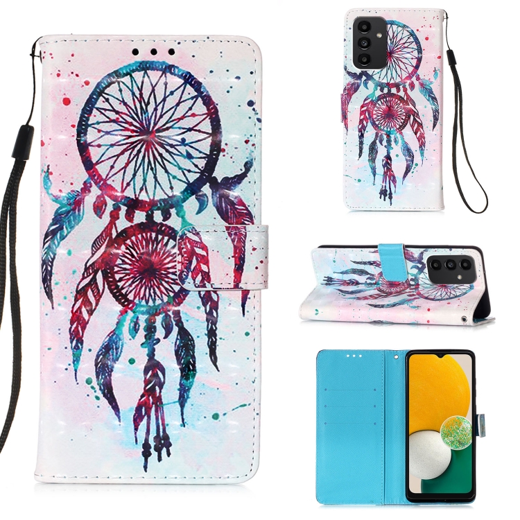SKLO + PUZDRO 2v1 pre Samsung Galaxy A54 5G - Knižkové Color WIND CHIMES