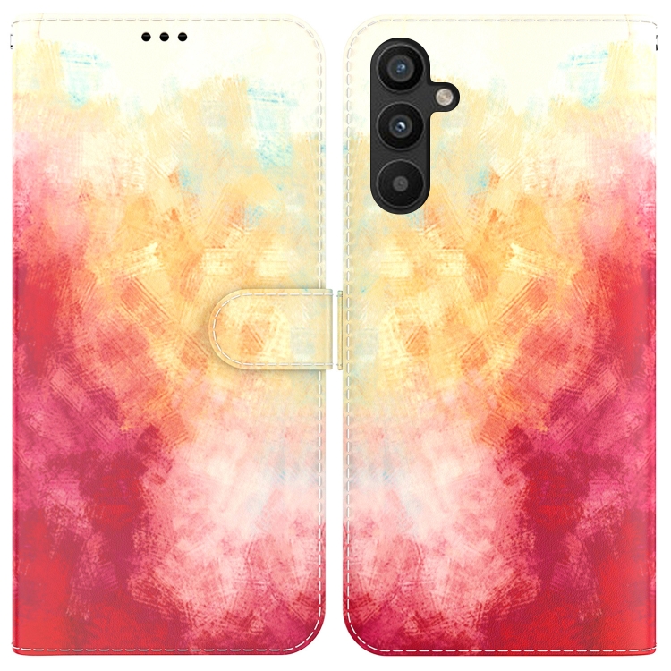 SKLO + PUZDRO 2v1 pre Samsung Galaxy A54 5G - Knižkové INK spring cherry