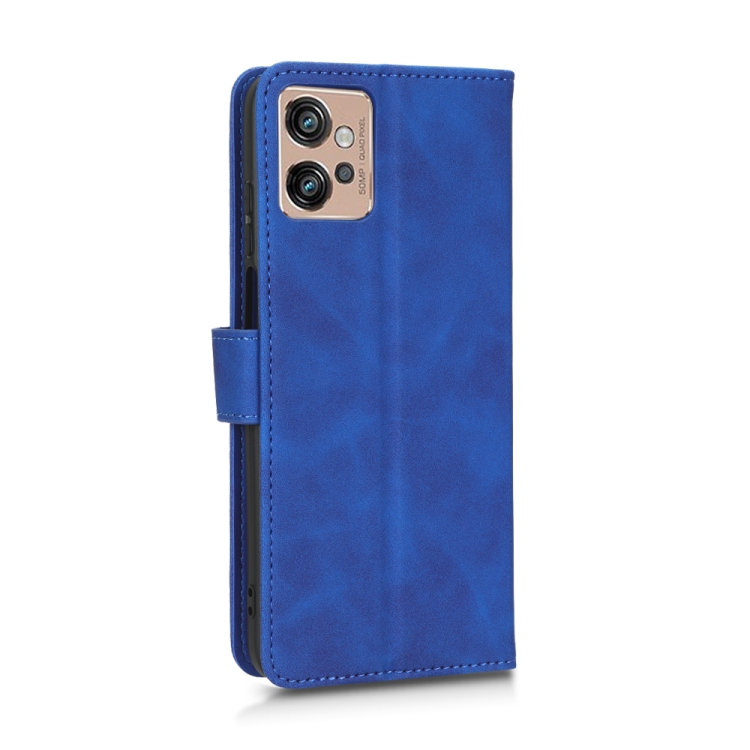 9D SKLO + PUZDRO 2v1 pre Motorola Moto G32 - Knižkové Solid modré