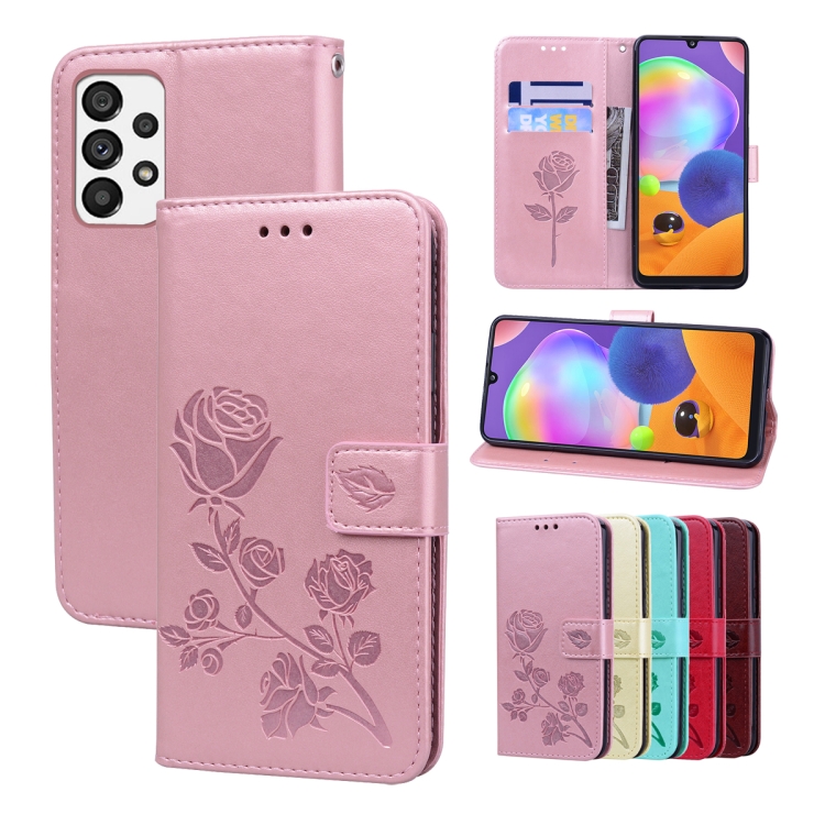 SKLO + PUZDRO 2v1 pre Samsung Galaxy A23 / A23 5G - Knižkové ROSE ružové