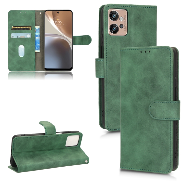 9D SKLO + PUZDRO 2v1 pre Motorola Moto G32 - Knižkové Solid zelené