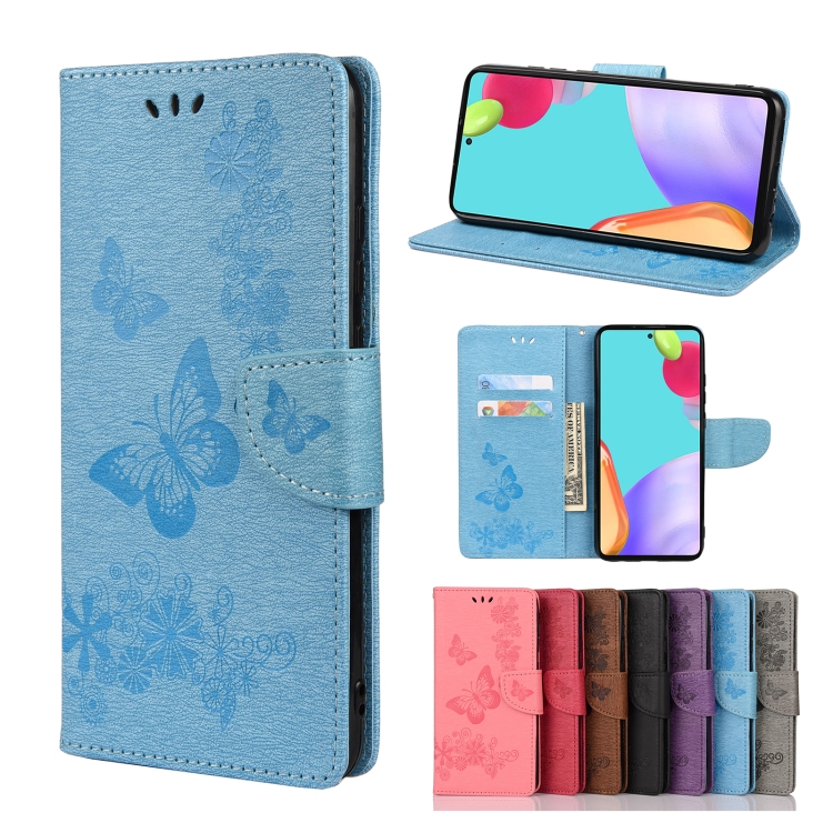 Knižkové puzdro pre Samsung Galaxy A23 / A23 5G - BUTTERFLY modré