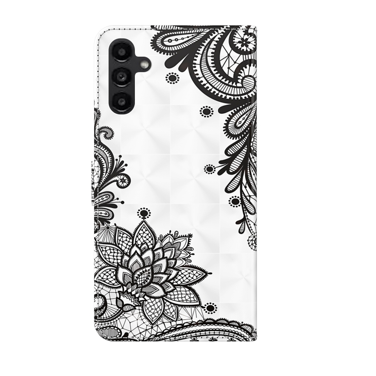 Knižkové puzdro pre Samsung Galaxy A14 4G / A14 5G - DIAGONAL bielo čierne