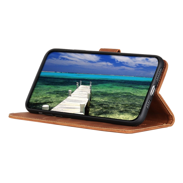 Knižkové puzdro pre Motorola Moto G32 - KHAZNEH hnedé