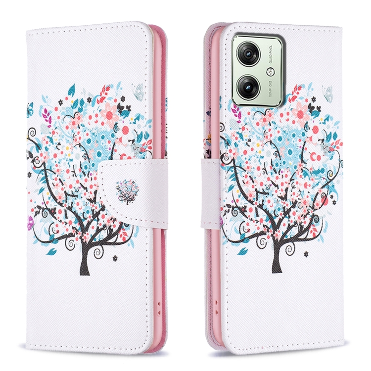 SKLO + PUZDRO 2v1 pre Moto G54 5G / G54 5G Power Edition - Knižkové FANCY Tree