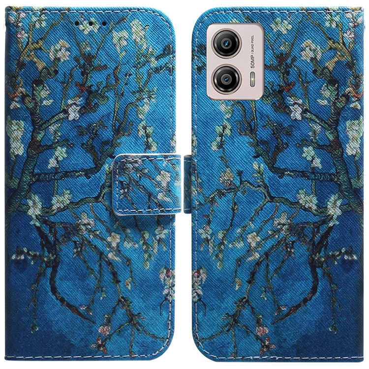 SKLO + PUZDRO 2v1 pre Motorola Moto G23 / G13 - Knižkové ART Apricot