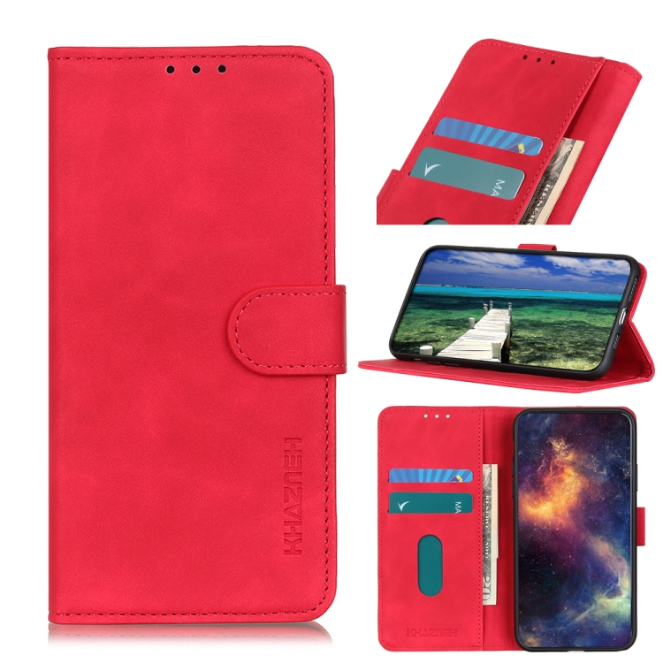 Knižkové puzdro pre Motorola Moto G32 - KHAZNEH červené