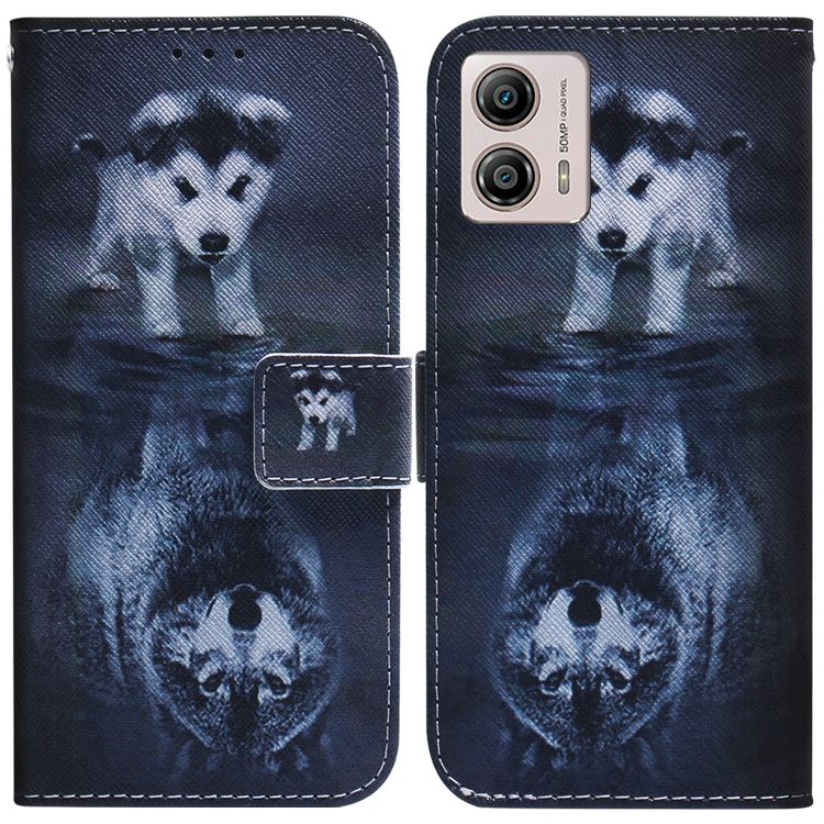 Knižkové puzdro pre Motorola Moto G23 / G13 - Knižkové ART wolf and dog