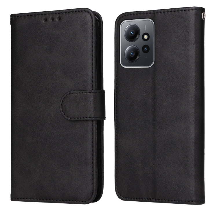 SKLO + PUZDRO 2v1 pre Xiaomi Redmi Note 12 - Knižkové SOLID čierne