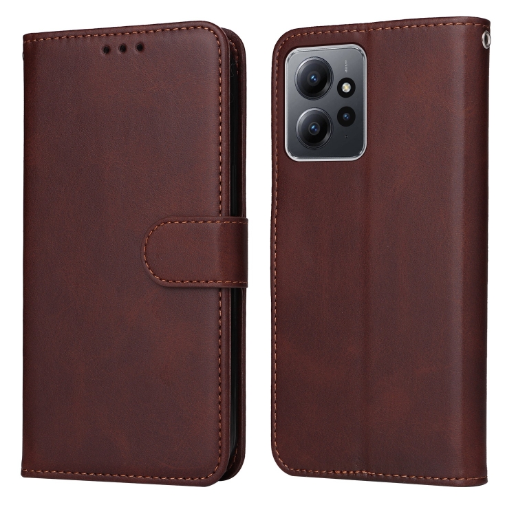 SKLO + PUZDRO 2v1 pre Xiaomi Redmi Note 12 - Knižkové SOLID hnedé