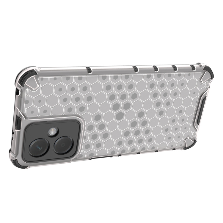SKLO + PUZDRO 2v1 pre Xiaomi Redmi Note 12 - Tvrdené HONEYCOMB modré