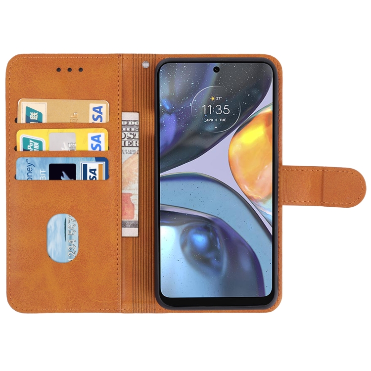 9D SKLO + PUZDRO 2v1 pre Motorola Moto G22 - Knižkové Solid hnedé