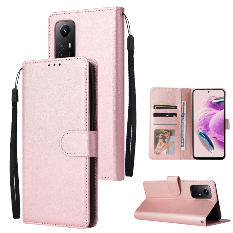 SKLO + PUZDRO 2v1 pre Xiaomi Redmi Note 12S - Knižkové SOLID ružové