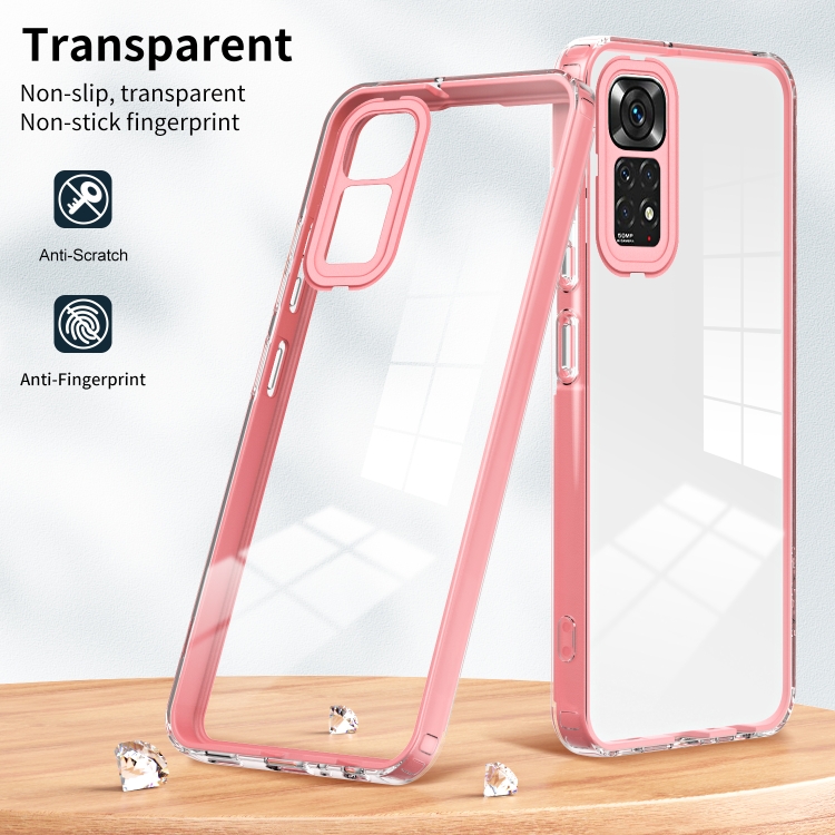 SKLO + PUZDRO 2v1 pre Xiaomi Redmi Note 12S - Tvrdené SPACE ružové