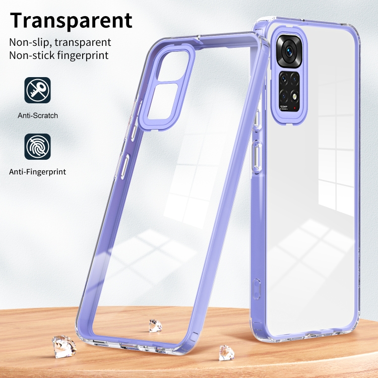 SKLO + PUZDRO 2v1 pre Xiaomi Redmi Note 12S - Tvrdené SPACE fialové
