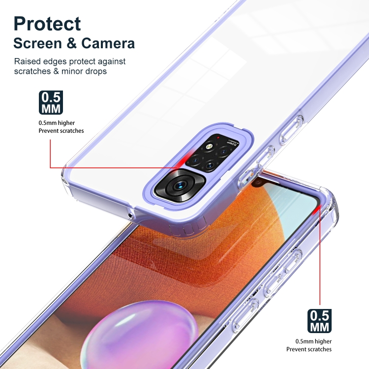 SKLO + PUZDRO 2v1 pre Xiaomi Redmi Note 12S - Tvrdené SPACE fialové