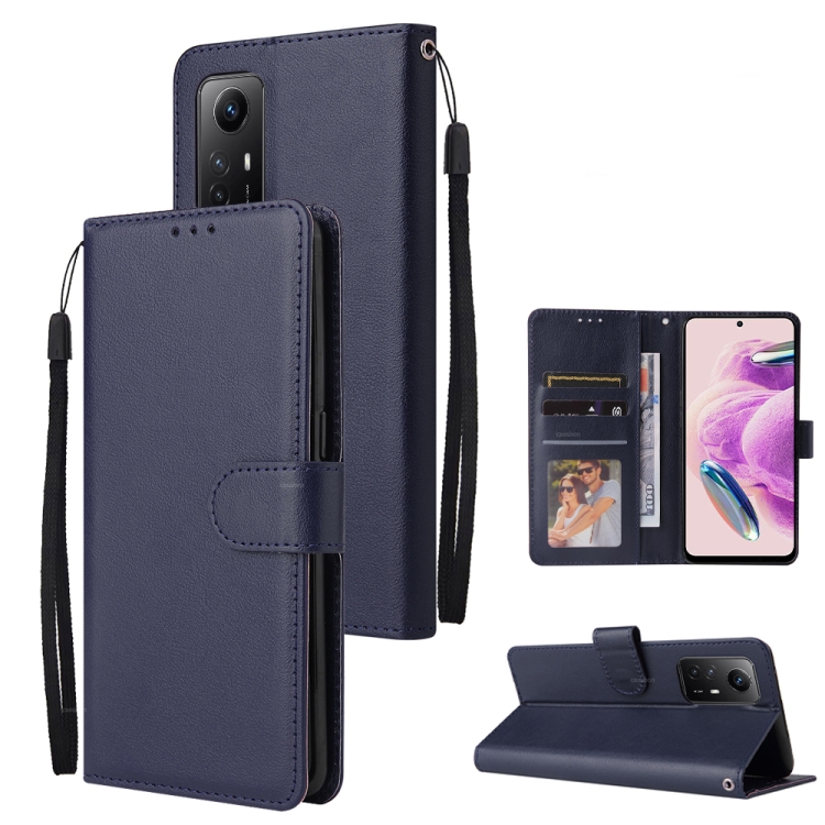 Knižkové puzdro pre Xiaomi Redmi Note 12S - Knižkové SOLID modré