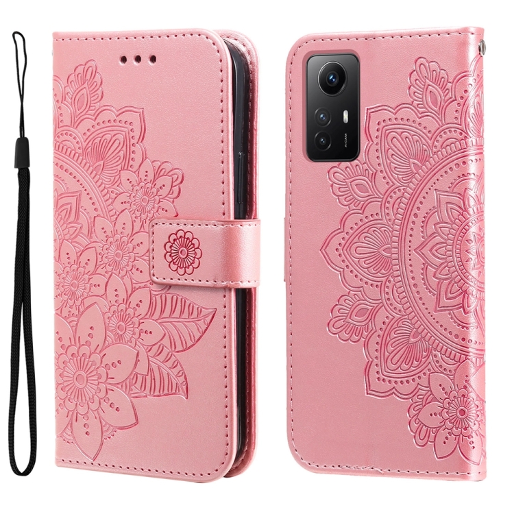 Knižkové puzdro pre Xiaomi Redmi Note 12S - Knižkové FLOWERS ružové