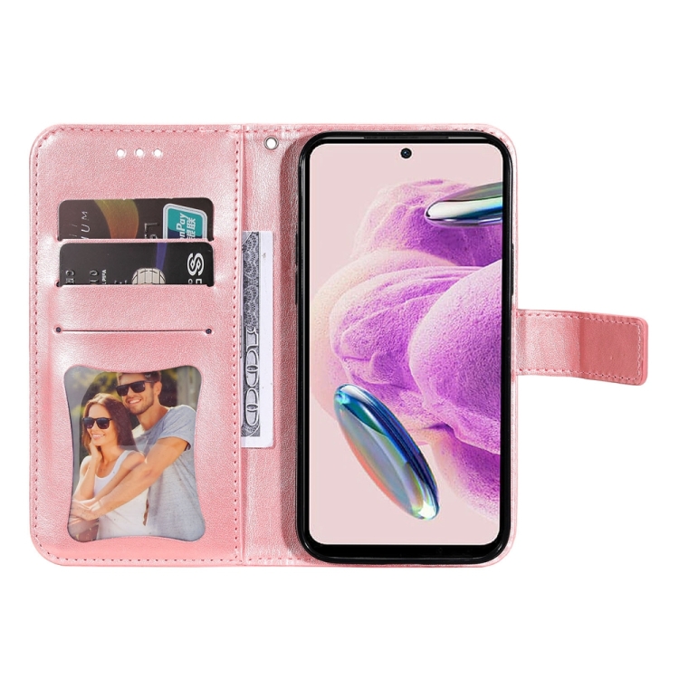 Knižkové puzdro pre Xiaomi Redmi Note 12S - Knižkové FLOWERS ružové