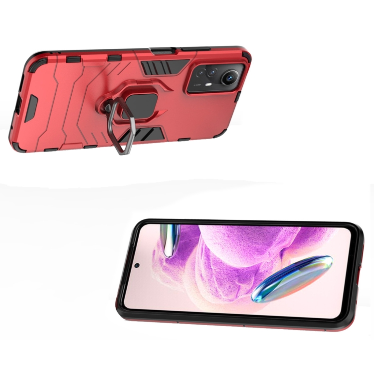 Tvrdený kryt pre Xiaomi Redmi Note 12S - RING Armor červený