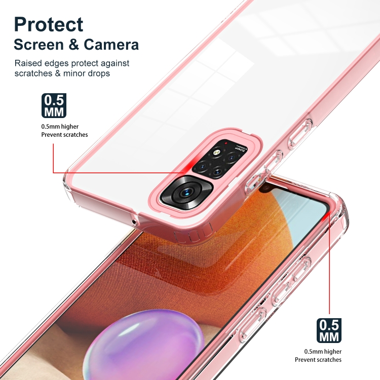Tvrdený kryt pre Xiaomi Redmi Note 12S - FRAME ružový