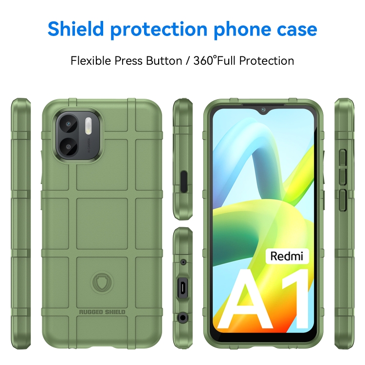 SKLO + PUZDRO 2v1 pre Xiaomi Redmi A1 / Redmi A2 - Tvrdené COVERAGE zelené