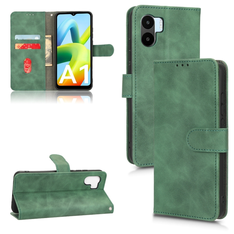 Knižkové puzdro pre Xiaomi Redmi A1 / Redmi A2 - Knižkové SOLID zelené