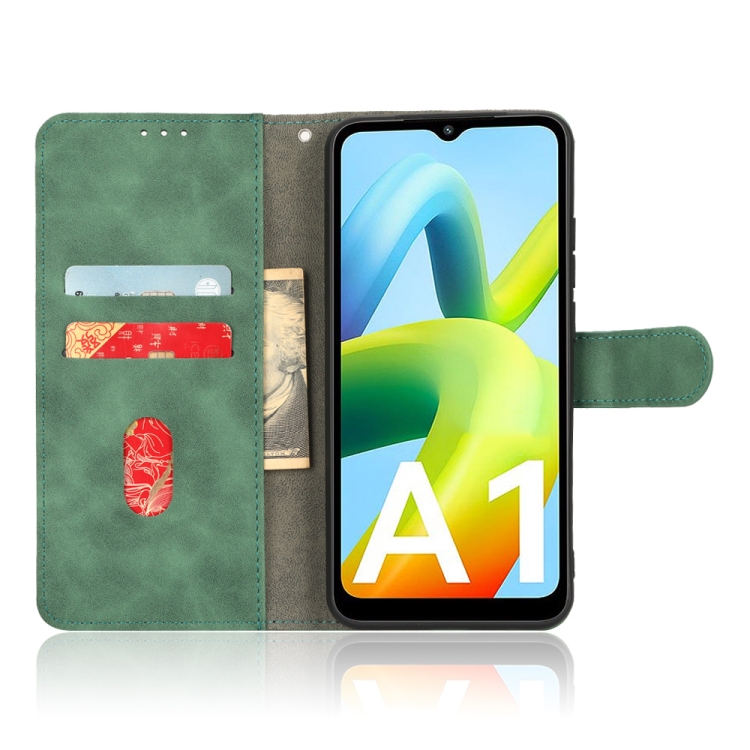 Knižkové puzdro pre Xiaomi Redmi A1 / Redmi A2 - Knižkové SOLID zelené