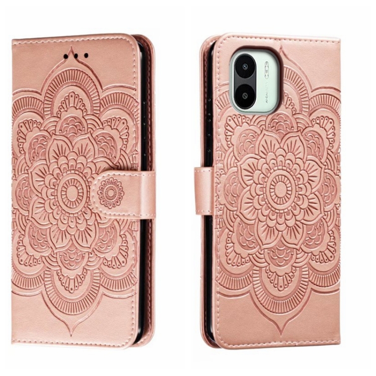 Knižkové puzdro pre Xiaomi Redmi A1 / Redmi A2 - Knižkové MANDALA ružové