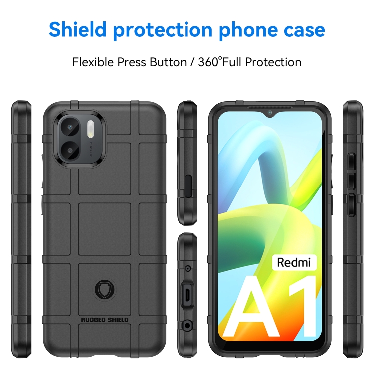 Tvrdený kryt pre Xiaomi Redmi A1 / Redmi A2 - COVERAGE čierny