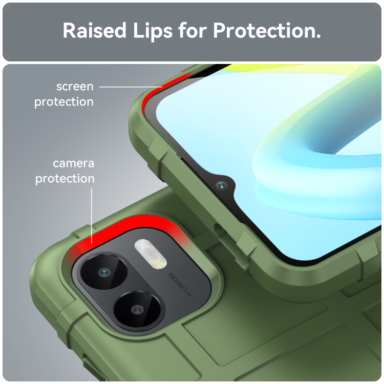 Tvrdený kryt pre Xiaomi Redmi A1 / Redmi A2 - COVERAGE zelený
