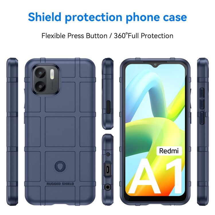 Tvrdený kryt pre Xiaomi Redmi A1 / Redmi A2 - COVERAGE modrý