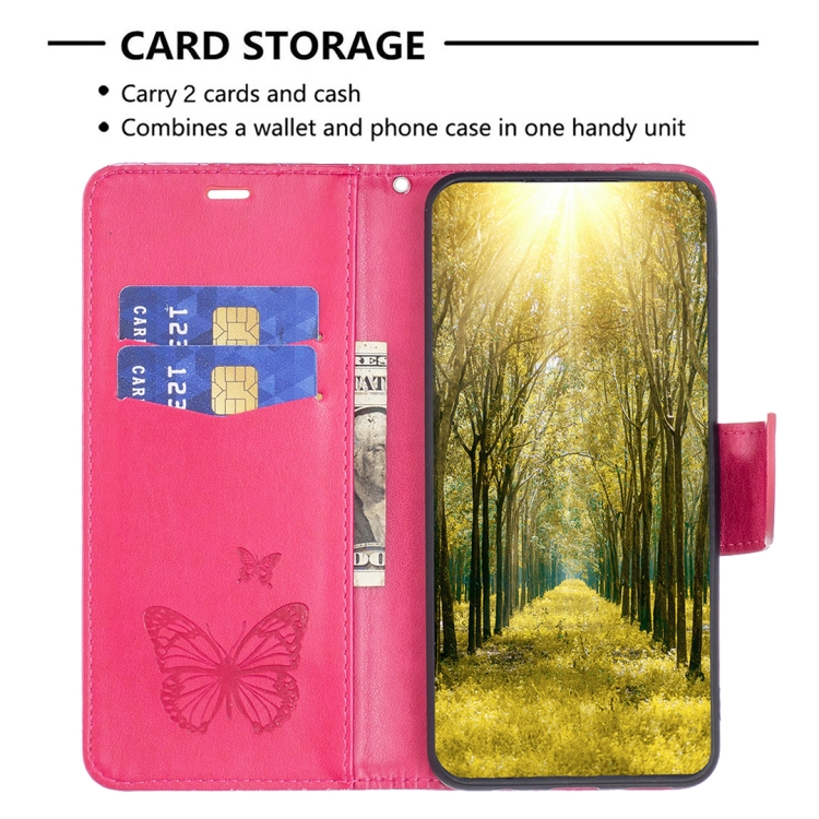 Knižkové puzdro pre Xiaomi Redmi Note 12 Pro 5G - Knižkové BUTTERFLY ružové