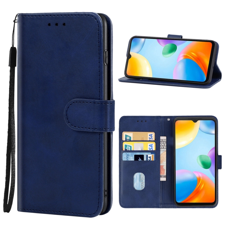 SKLO + PUZDRO 2v1 pre Xiaomi Redmi 10C - Knižkové Solid modré