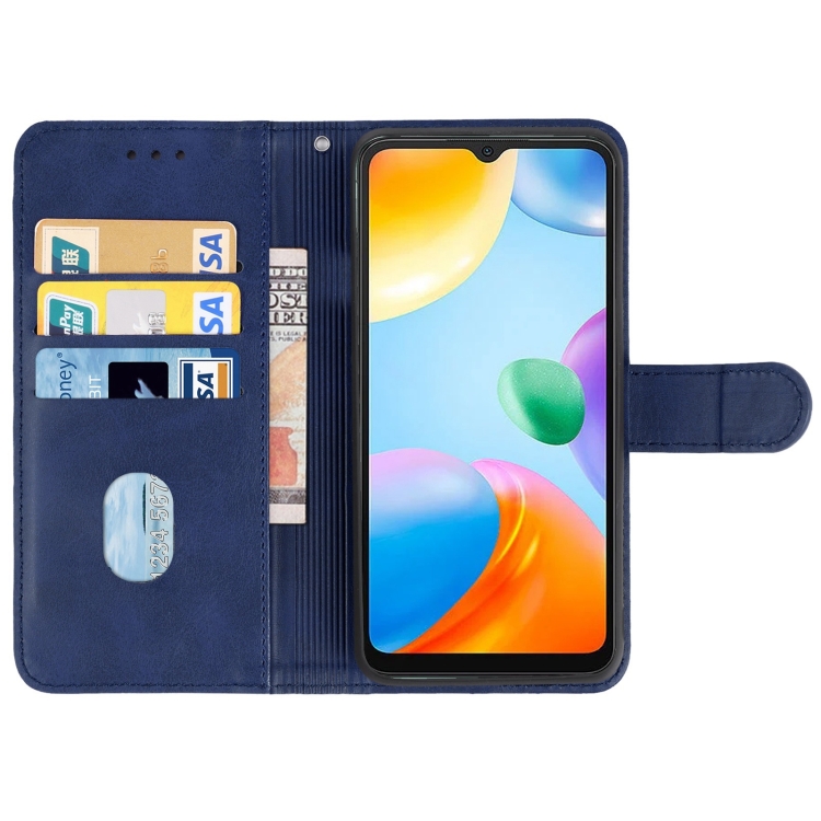 SKLO + PUZDRO 2v1 pre Xiaomi Redmi 10C - Knižkové Solid modré