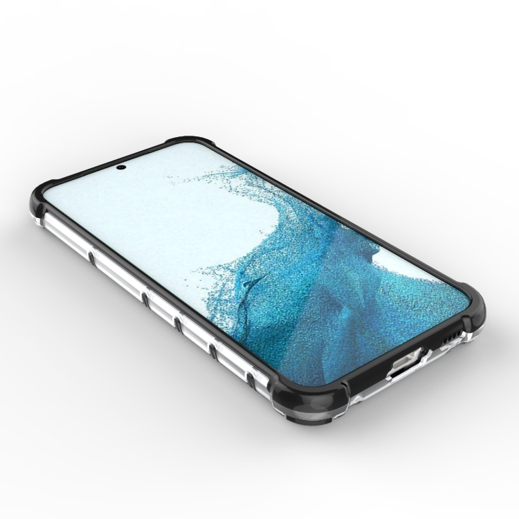 SKLO + PUZDRO 2v1 pre Samsung Galaxy S23 5G - Tvrdené HONEYCOMB zelené