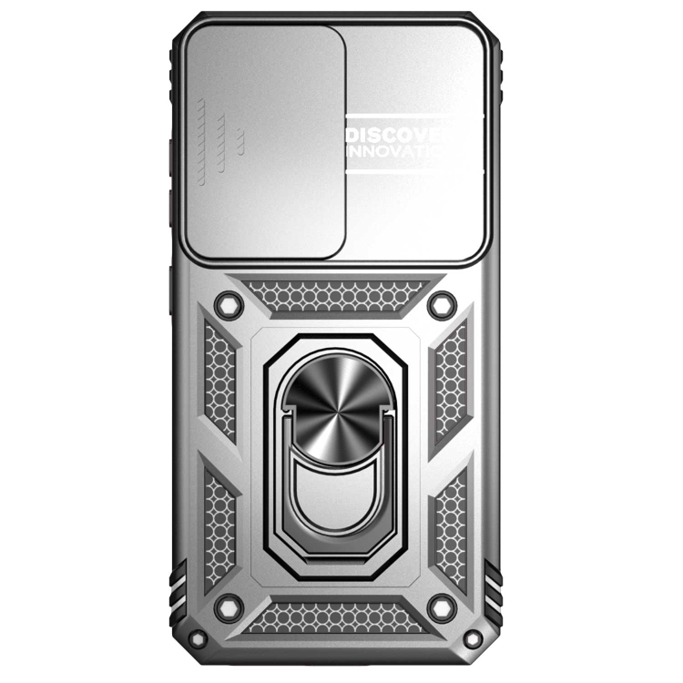 Tvrdený kryt pre Samsung Galaxy S23 5G - RING ARMOR SLIDE sivý