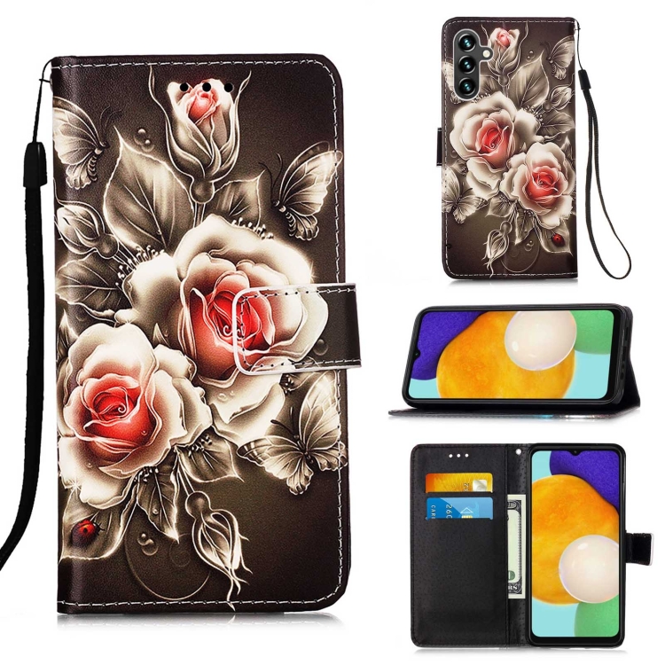 SKLO + PUZDRO 2v1 pre Samsung Galaxy A34 5G - Knižkové ART Roses