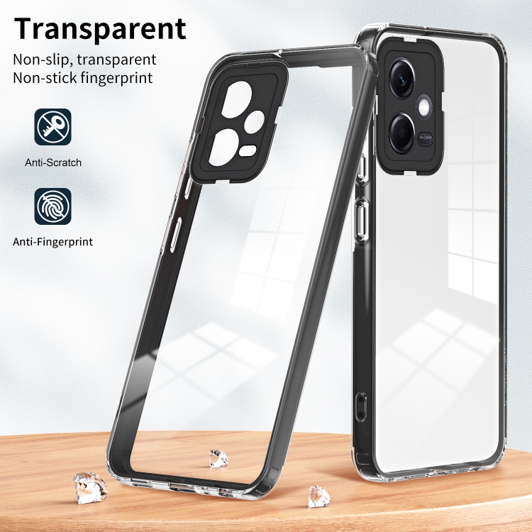 SKLO + PUZDRO 2v1 pre Xiaomi Redmi Note 12 5G - Tvrdené SPACE čierne
