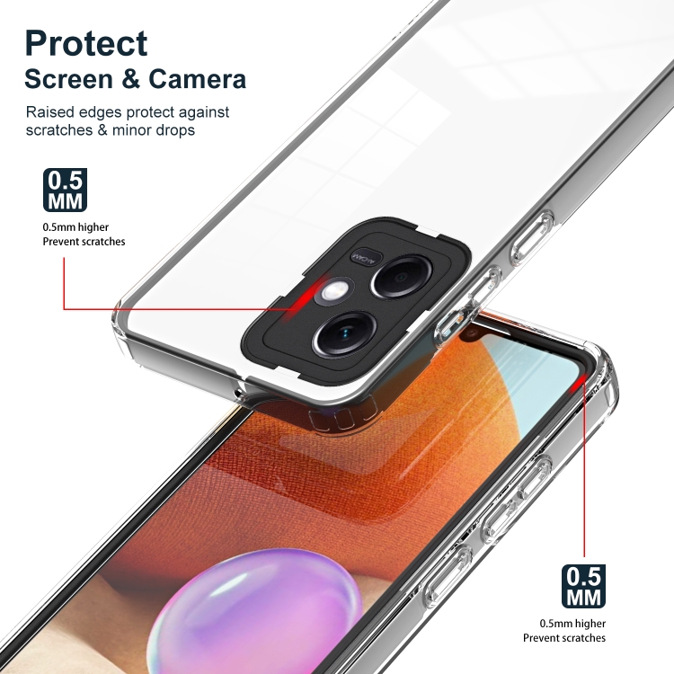 SKLO + PUZDRO 2v1 pre Xiaomi Redmi Note 12 5G - Tvrdené SPACE čierne